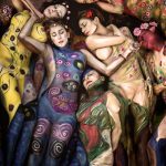 Recreación Gustav Klimt en bodypaint